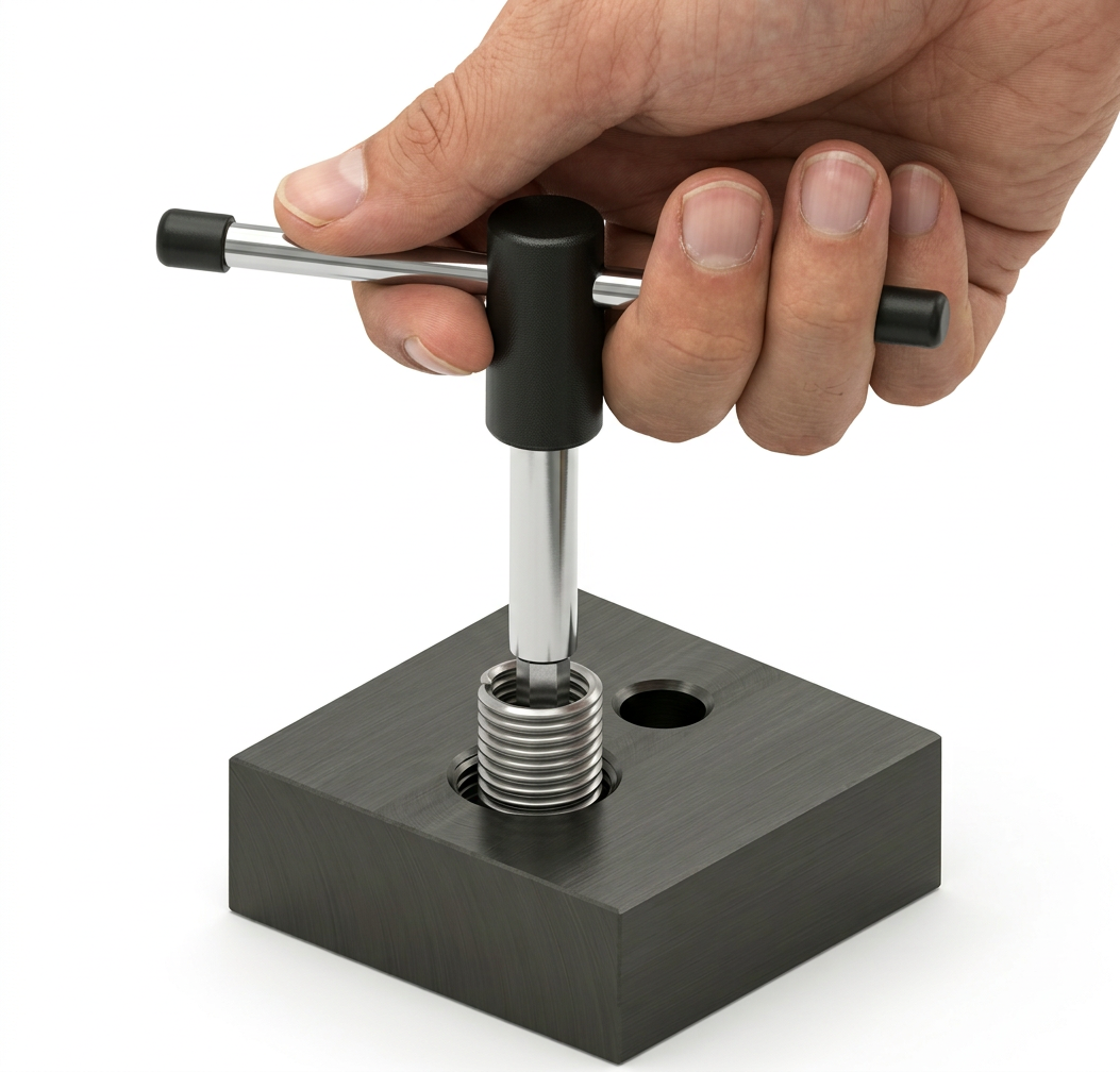 Passo 3 — Inserir com mandril